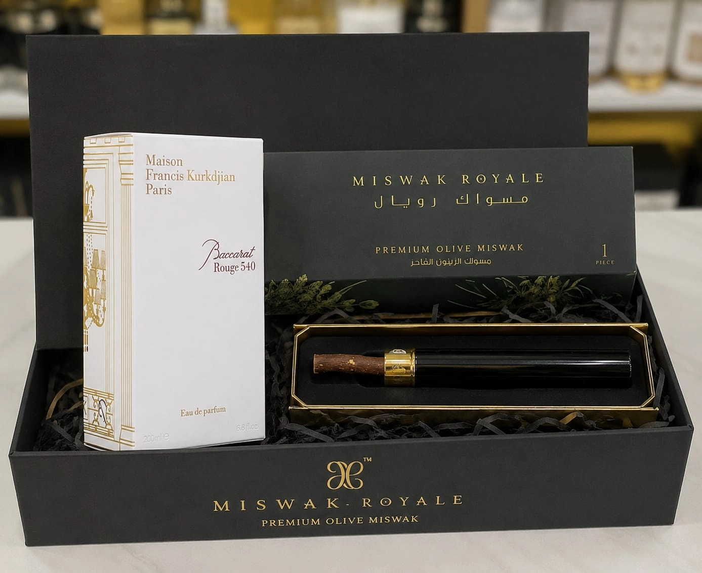 Miswak royale + Bakarat rouge 200 ml combo gift
