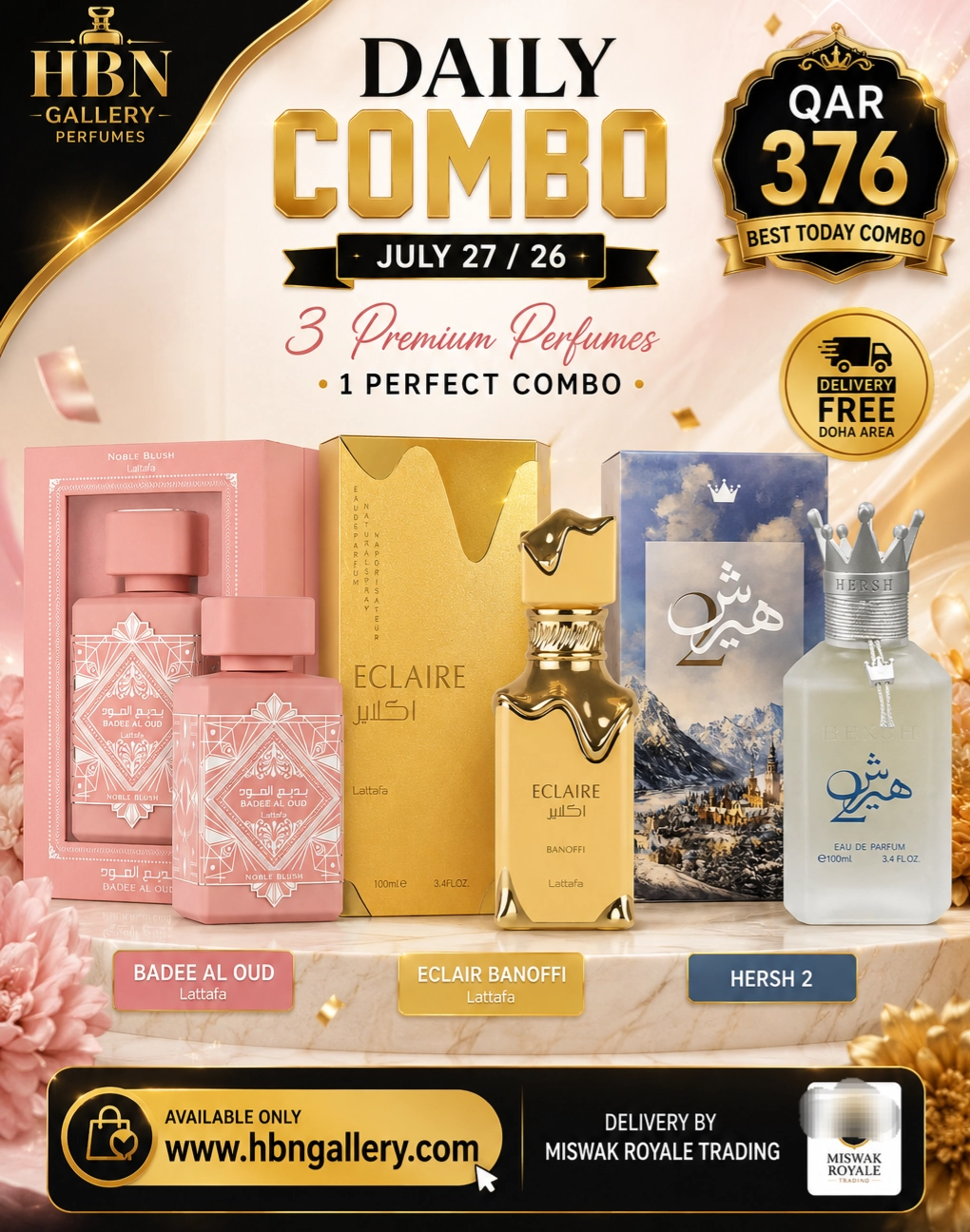 Daily combo 3 Perfumes JULY 27 /26